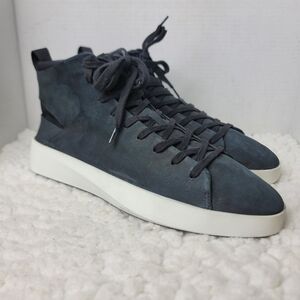 Wolf & Shepherd Cruise High Top Sneakers Mens 11 Navy Nubuck Leather Minilalist